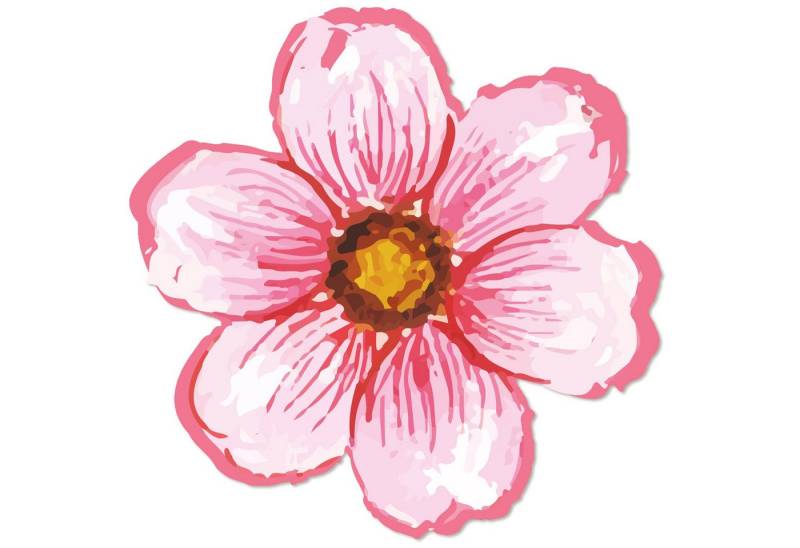Logbuch-Verlag Dekofigur 200 Blumen Sticker rosa pink Blüte selbstklebend Floristik & Gärtnerei von Logbuch-Verlag