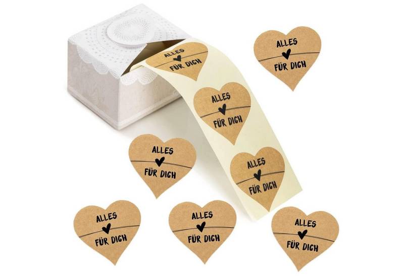 Logbuch-Verlag Dekofigur 200 Herzen Aufkleber auf Rolle mit Text ALLES LIEBE FÜR DICH Logbuch-Verlag Dekofigur 200 Herzen Aufkleber auf Rolle mit Text ALLES LIEBE FÜR DICH von Logbuch-Verlag
