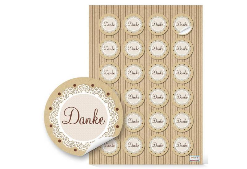 Logbuch-Verlag Dekofigur 24 kleine runde DANKE Aufkleber Geschenkaufkleber natur beige braun Logbuch-Verlag Dekofigur 24 kleine runde DANKE Aufkleber Geschenkaufkleber natur beige braun von Logbuch-Verlag