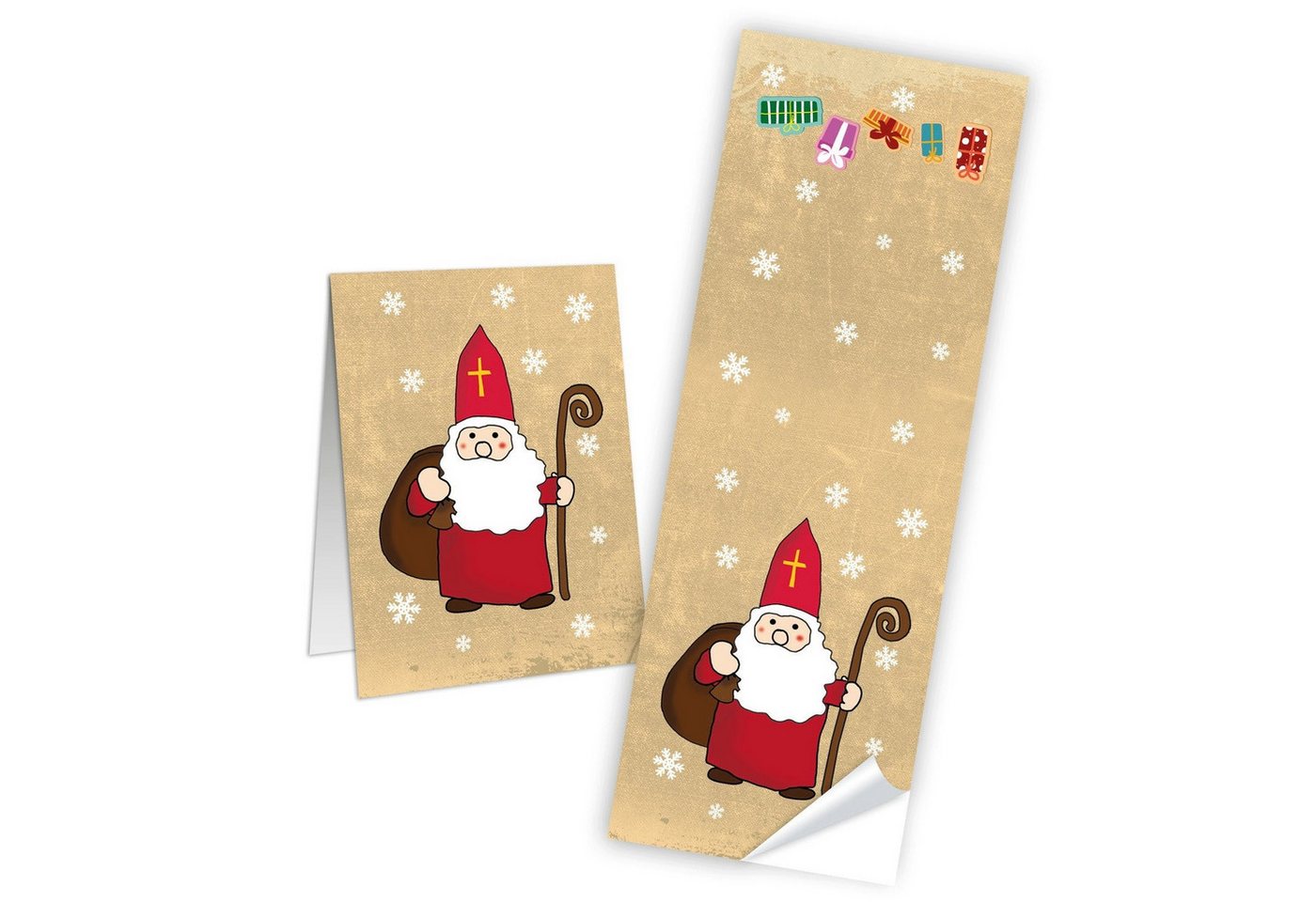 Logbuch-Verlag Dekofigur 25 Aufkleber Sticker HEILIGER NIKOLAUS 5 x 14,8 cm rot weiß natur Logbuch-Verlag Dekofigur 25 Aufkleber Sticker HEILIGER NIKOLAUS 5 x 14,8 cm rot weiß natur von Logbuch-Verlag