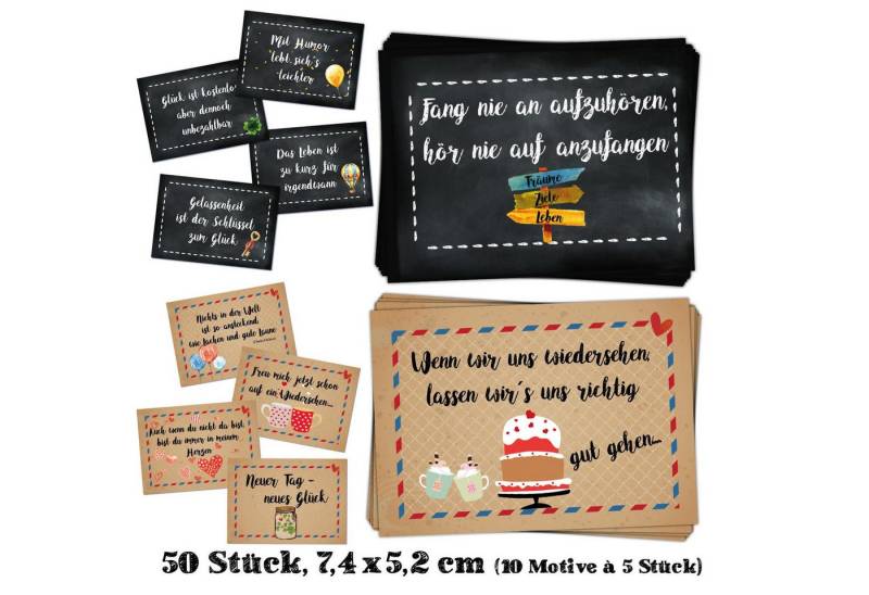 Logbuch-Verlag Dekofigur 50 Sprüche Aufkleber Etiketten 10 x 5 cm Motivationsaufkleber Logbuch-Verlag Dekofigur 50 Sprüche Aufkleber Etiketten 10 x 5 cm Motivationsaufkleber von Logbuch-Verlag