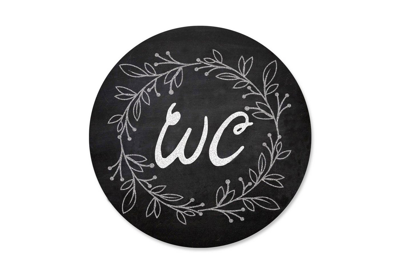 Logbuch-Verlag Dekofigur Badezimmer Türschild schwarz WC-Schild schwarz weiß 15,5 cm von Logbuch-Verlag