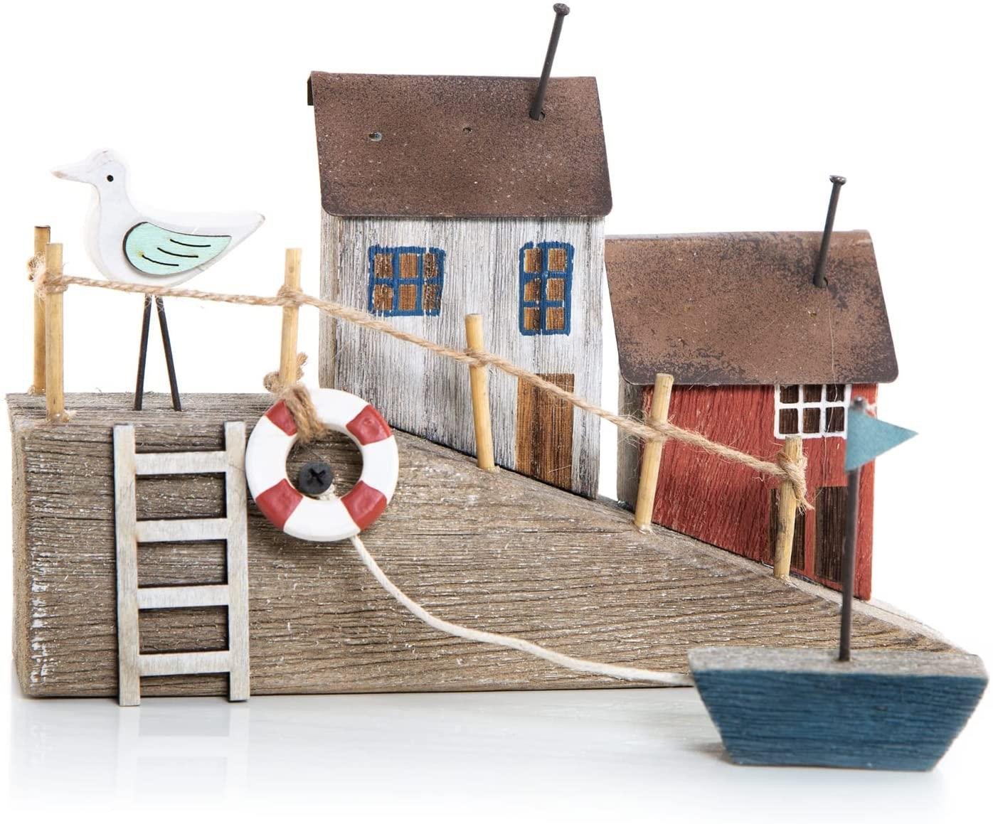 Logbuch-Verlag Dekofigur Dekofigur Haus am Meer - Häuschen mit Möwe Schiff 23 x 16 cm Logbuch-Verlag Dekofigur Dekofigur Haus am Meer - Häuschen mit Möwe Schiff 23 x 16 cm von Logbuch-Verlag