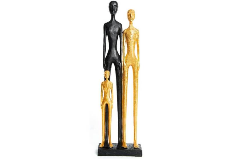 Logbuch-Verlag Dekofigur Edle Skulptur - Familie Mann Frau Kind - schwarz Gold modern 60 cm Logbuch-Verlag Dekofigur Edle Skulptur - Familie Mann Frau Kind - schwarz Gold modern 60 cm von Logbuch-Verlag
