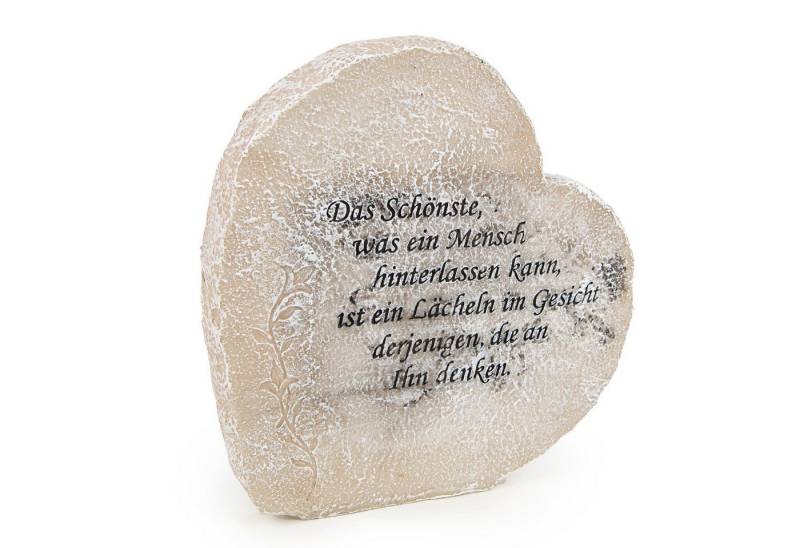 Logbuch-Verlag Dekofigur Grab Deko Herz mit Spruch 21,5 x 20,5 x 4 cm Grabschmuck Kunststein Logbuch-Verlag Dekofigur Grab Deko Herz mit Spruch 21,5 x 20,5 x 4 cm Grabschmuck Kunststein von Logbuch-Verlag