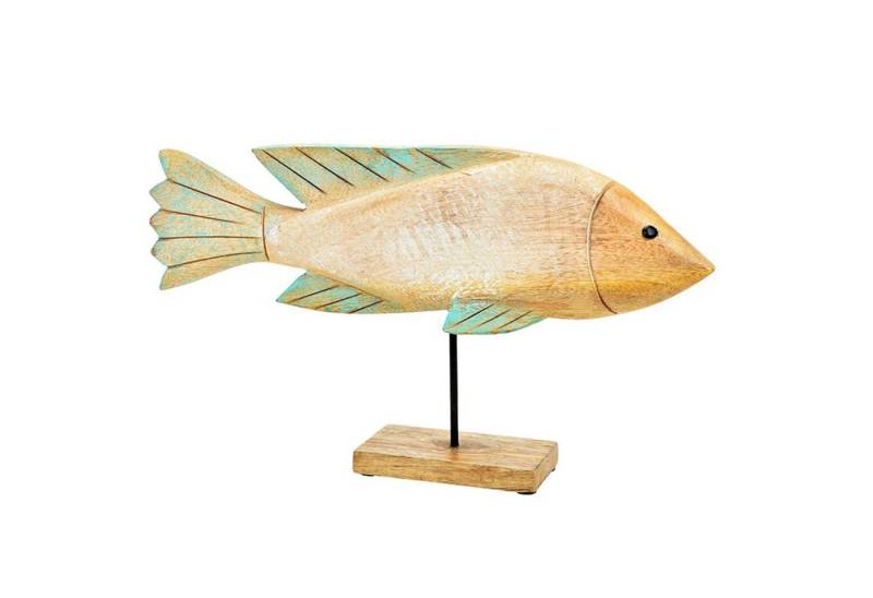 Logbuch-Verlag Dekofigur Große Holzfisch Figur zum Hinstellen 40 x 22 x 7 cm beige Mint türkis Logbuch-Verlag Dekofigur Große Holzfisch Figur zum Hinstellen 40 x 22 x 7 cm beige Mint türkis von Logbuch-Verlag