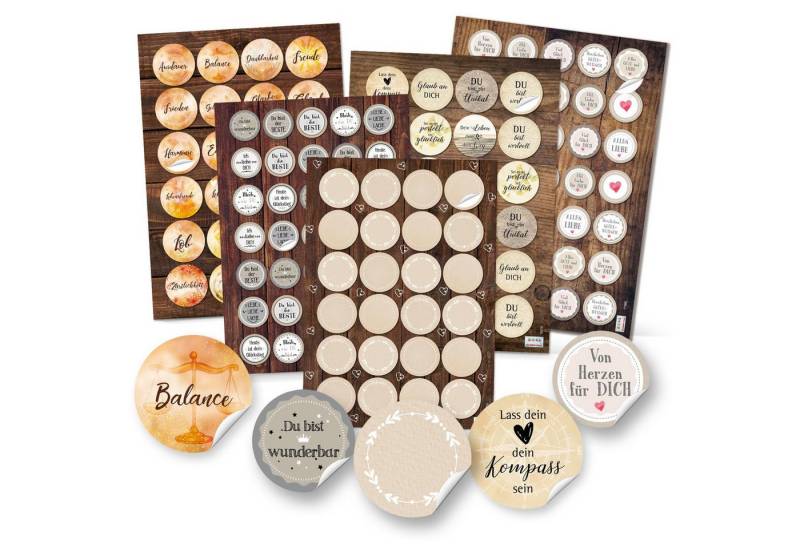 Logbuch-Verlag Dekofigur Großes Aufkleber SET - Motivationsaufkleber + Blanko Aufkleber zum Logbuch-Verlag Dekofigur Großes Aufkleber SET - Motivationsaufkleber + Blanko Aufkleber zum von Logbuch-Verlag