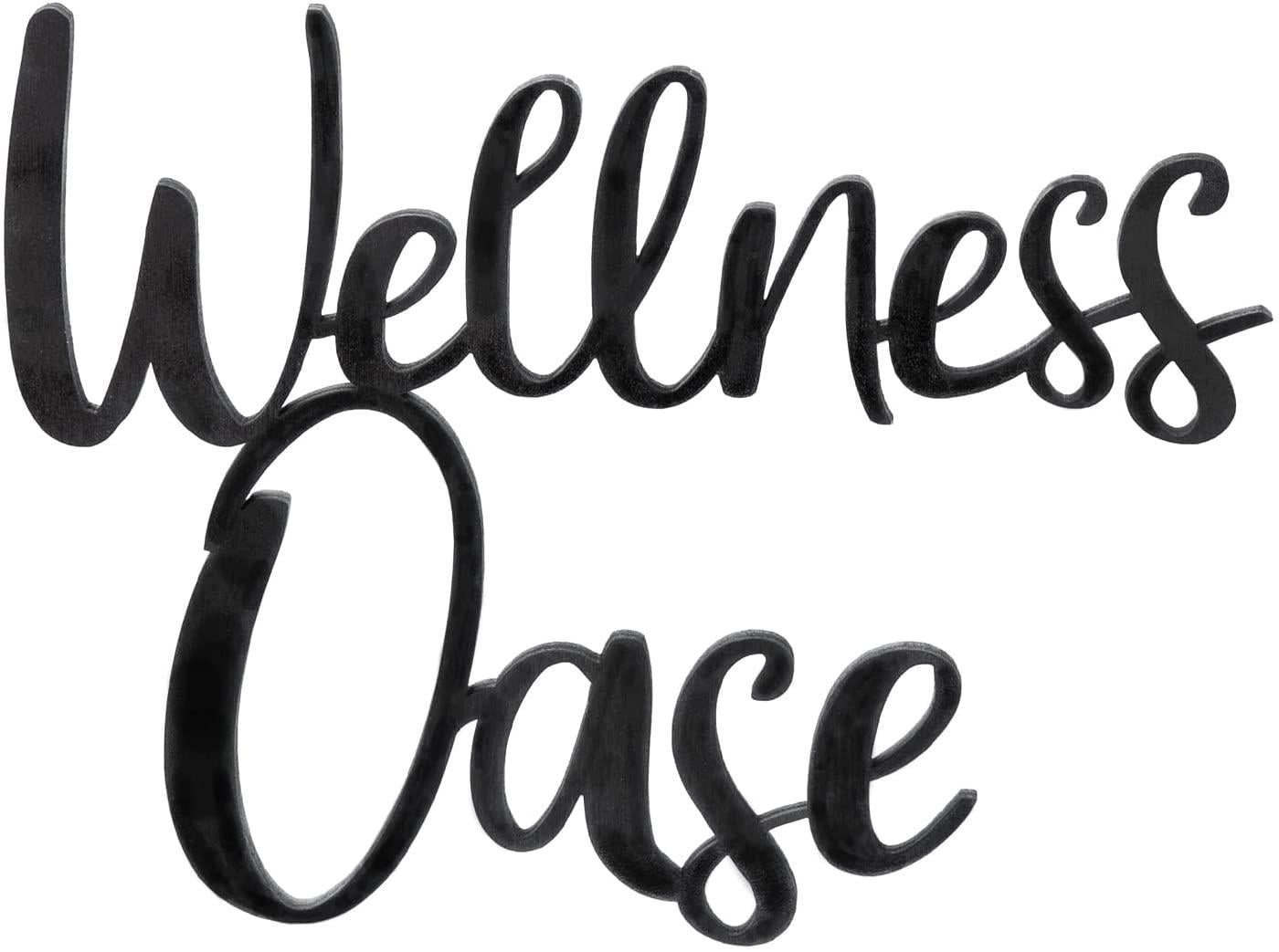 Logbuch-Verlag Dekofigur Holzschild WELLNESSOASE schwarz 25 cm - Tür Wand Schild Logbuch-Verlag Dekofigur Holzschild WELLNESSOASE schwarz 25 cm - Tür Wand Schild von Logbuch-Verlag