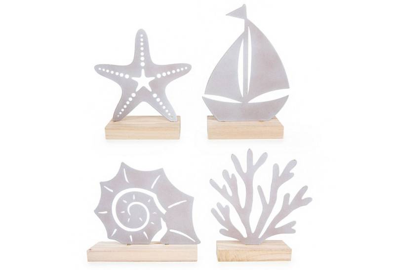 Logbuch-Verlag Dekofigur Maritimes Deko Set - Koralle + Segelschiff + Seestern + Muschel Logbuch-Verlag Dekofigur Maritimes Deko Set - Koralle + Segelschiff + Seestern + Muschel von Logbuch-Verlag