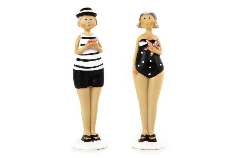 Logbuch-Verlag Dekofigur Rentner Pärchen Figuren Mann + Frau maritim - Reisen Urlaub 16 cm von Logbuch-Verlag