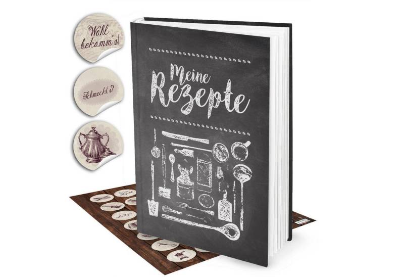 Logbuch-Verlag Dekofigur Rezeptbuch XXL DIN A4 im Tafel-Look – 164 Seiten + Inhaltsverzeichnis Logbuch-Verlag Dekofigur Rezeptbuch XXL DIN A4 im Tafel-Look – 164 Seiten + Inhaltsverzeichnis von Logbuch-Verlag