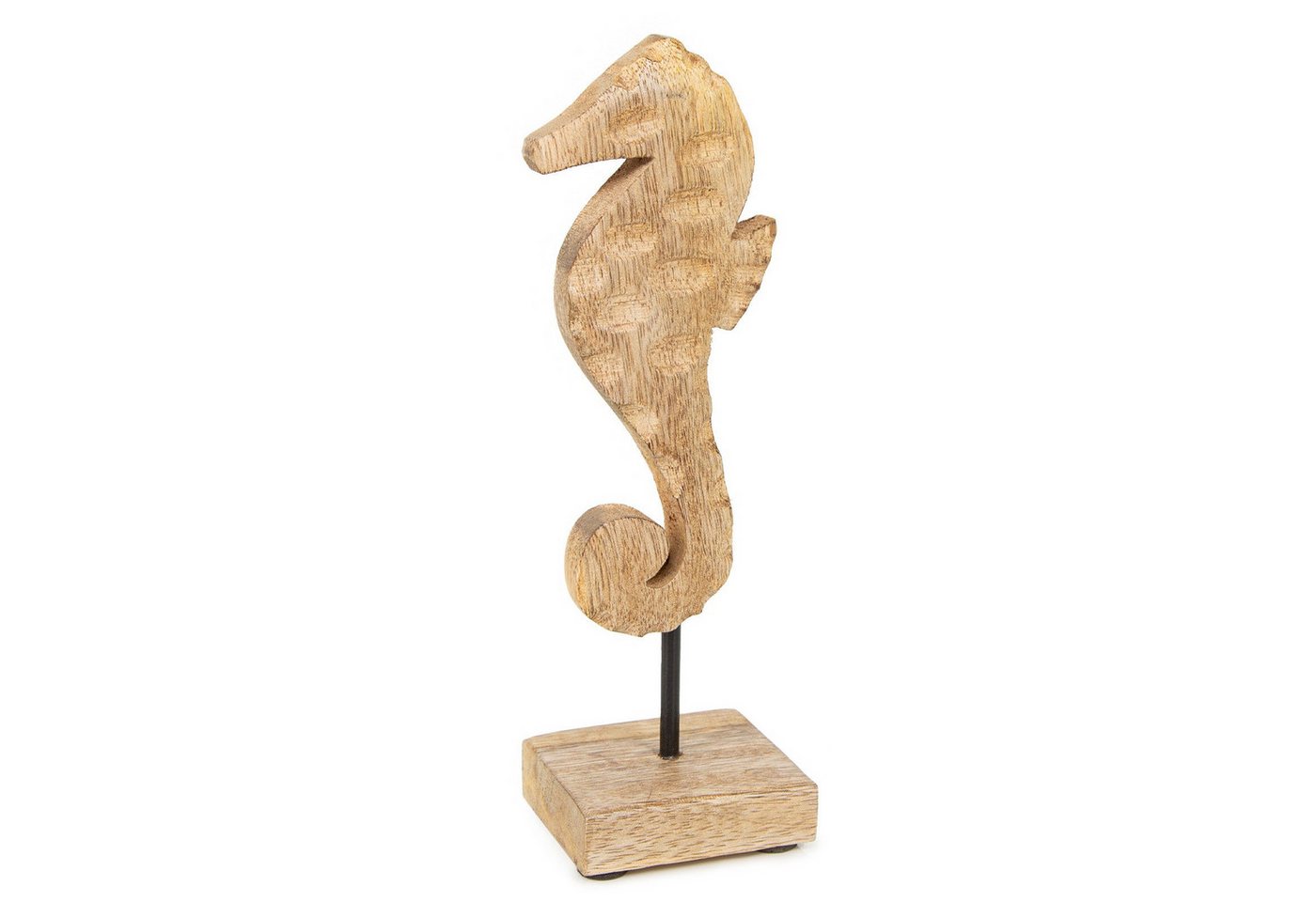 Logbuch-Verlag Dekofigur Seepferdchen Figur aus Holz Badezimmer Spa Wellness Hotel Dekoration von Logbuch-Verlag