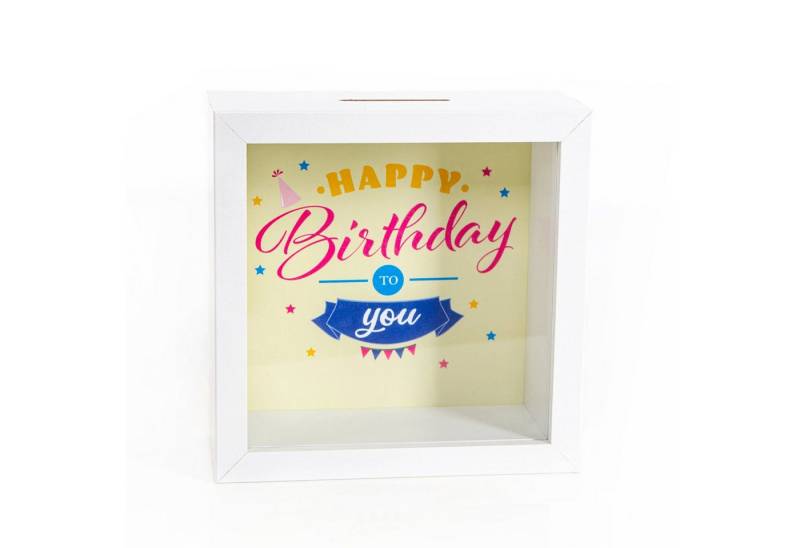 Logbuch-Verlag Dekofigur Spardose Happy Birthday Bilderrahmen Sparbüchse aus Holz Logbuch-Verlag Dekofigur Spardose Happy Birthday Bilderrahmen Sparbüchse aus Holz von Logbuch-Verlag