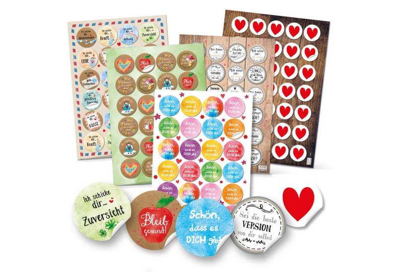Logbuch-Verlag Dekofigur Sticker SET - 131 bunte Geschenkaufkleber zu Liebe Freundschaft Logbuch-Verlag Dekofigur Sticker SET - 131 bunte Geschenkaufkleber zu Liebe Freundschaft von Logbuch-Verlag