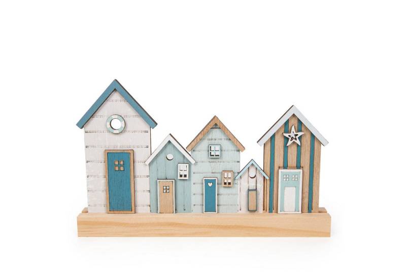 Logbuch-Verlag Dekofigur Strandhäuser Dekoleiste blau weiß Maritime Deko Häuserzeile Badezimmer Logbuch-Verlag Dekofigur Strandhäuser Dekoleiste blau weiß Maritime Deko Häuserzeile Badezimmer von Logbuch-Verlag