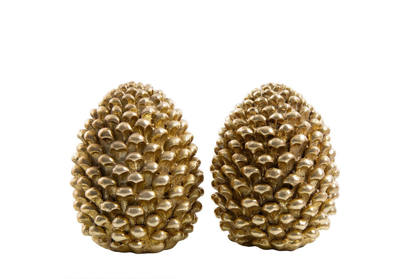 Logbuch-Verlag Dekofigur Tannenzapfen Deko Gold 2er Set, Figuren aus Poly, 9 & 13 cm hoch, edle Logbuch-Verlag Dekofigur Tannenzapfen Deko Gold 2er Set, Figuren aus Poly, 9 & 13 cm hoch, edle von Logbuch-Verlag