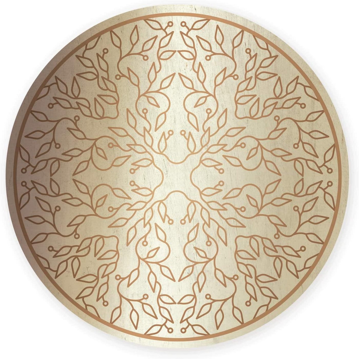 Logbuch-Verlag Dekofigur Wandbild in silber und gold mit Motiv Lebensbaum zum Aufhängen - 21 cm von Logbuch-Verlag