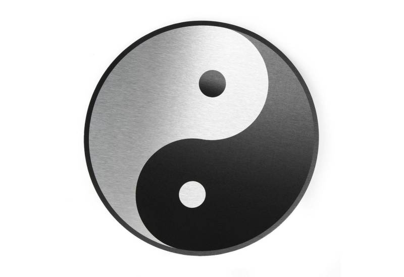 Logbuch-Verlag Dekofigur Wandbild zum Aufhängen schwarz weiß Yin und Yang 25 cm - Symbol Logbuch-Verlag Dekofigur Wandbild zum Aufhängen schwarz weiß Yin und Yang 25 cm - Symbol von Logbuch-Verlag