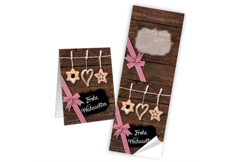 Logbuch-Verlag Dekofigur Weihnachtsaufkleber FROHE WEIHNACHTEN 100 Stück 5 x 14,8 cm rot weiß Logbuch-Verlag Dekofigur Weihnachtsaufkleber FROHE WEIHNACHTEN 100 Stück 5 x 14,8 cm rot weiß von Logbuch-Verlag