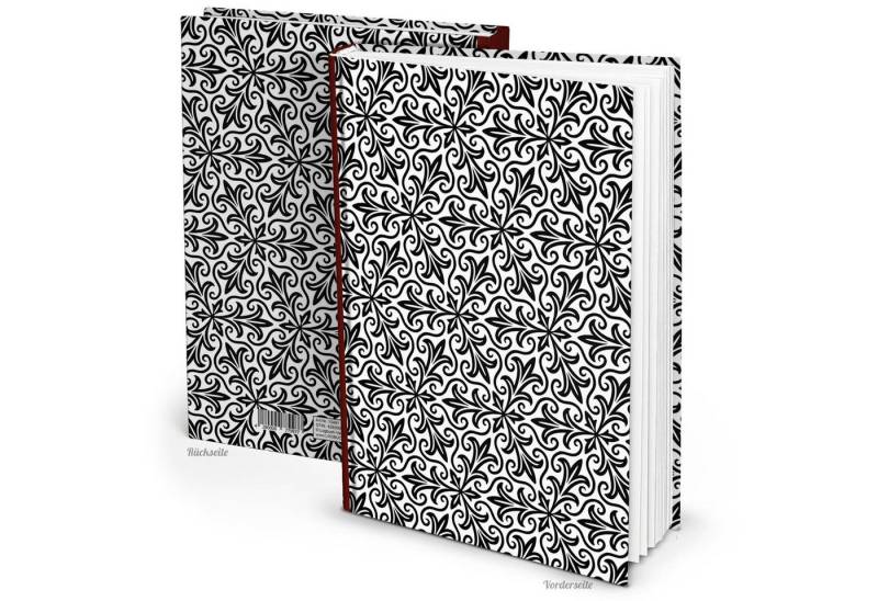 Logbuch-Verlag Dekofigur XXL Notizbuch DIN A4 Hardcover schwarz weiß mit orientalischem Muster Logbuch-Verlag Dekofigur XXL Notizbuch DIN A4 Hardcover schwarz weiß mit orientalischem Muster von Logbuch-Verlag