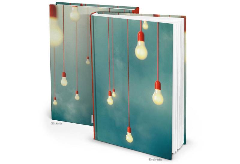 Logbuch-Verlag Dekofigur XXL Notizbuch Ideenbuch Skizzenbuch DIN A4 blau mit Glühbirnen - Logbuch-Verlag Dekofigur XXL Notizbuch Ideenbuch Skizzenbuch DIN A4 blau mit Glühbirnen - von Logbuch-Verlag