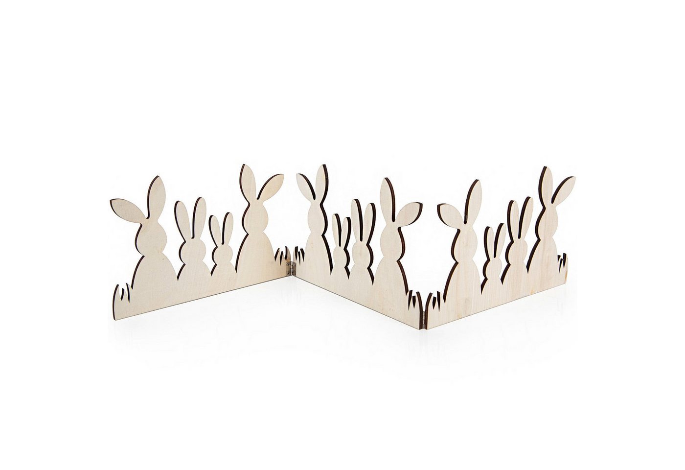 Logbuch-Verlag Dekofigur Osterdekoration Hasenfamilie klappbar aus Holz Natur braun 66 x 14 cm Logbuch-Verlag Dekofigur Osterdekoration Hasenfamilie klappbar aus Holz Natur braun 66 x 14 cm von Logbuch-Verlag