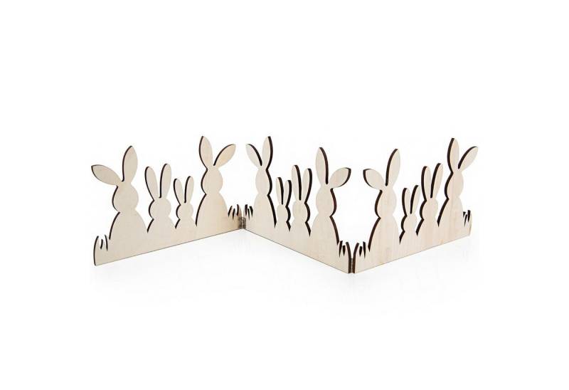 Logbuch-Verlag Dekofigur Osterdekoration Hasenfamilie klappbar aus Holz Natur braun 66 x 14 cm Logbuch-Verlag Dekofigur Osterdekoration Hasenfamilie klappbar aus Holz Natur braun 66 x 14 cm von Logbuch-Verlag