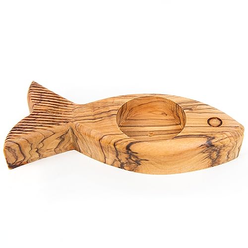 Logbuch-Verlag Fisch Kommunion Teelichthalter Olivenholz Christenfisch Symbol Geschenk Konfirmation 13 cm Logbuch-Verlag Fisch Kommunion Teelichthalter Olivenholz Christenfisch Symbol Geschenk Konfirmation 13 cm von Logbuch-Verlag