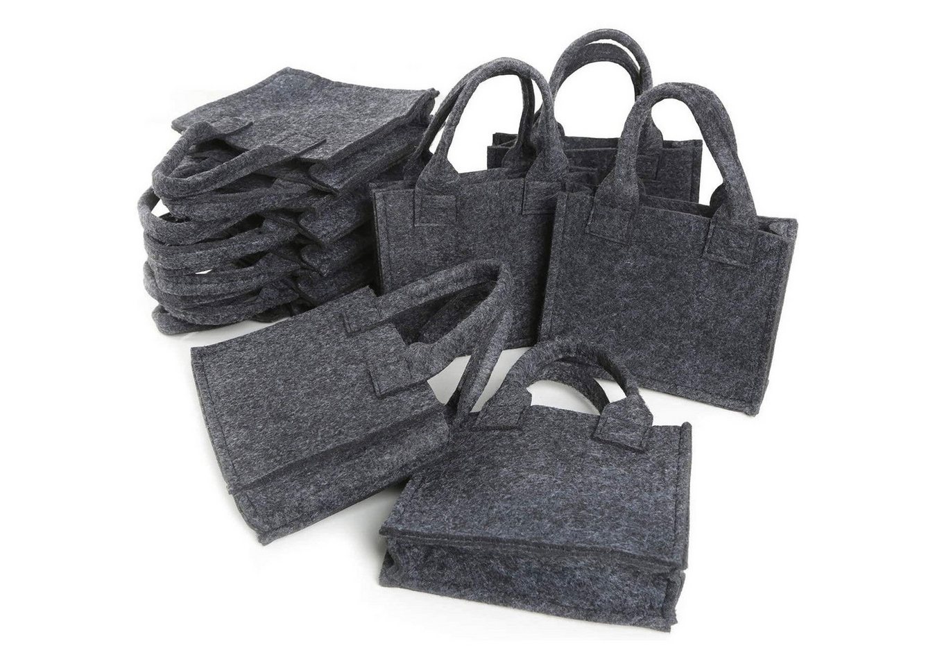 Logbuch-Verlag Geschenkbox 10 kleine Filztaschen - 15 x 4 x 12 cm dunkelgrau - Mini Logbuch-Verlag Geschenkbox 10 kleine Filztaschen - 15 x 4 x 12 cm dunkelgrau - Mini von Logbuch-Verlag