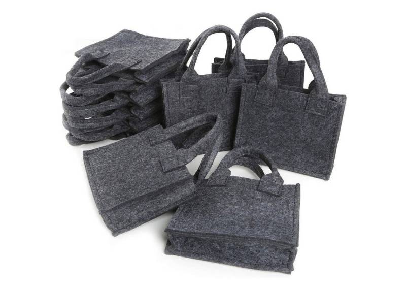 Logbuch-Verlag Geschenkbox 10 kleine Filztaschen - 15 x 4 x 12 cm dunkelgrau - Mini Logbuch-Verlag Geschenkbox 10 kleine Filztaschen - 15 x 4 x 12 cm dunkelgrau - Mini von Logbuch-Verlag
