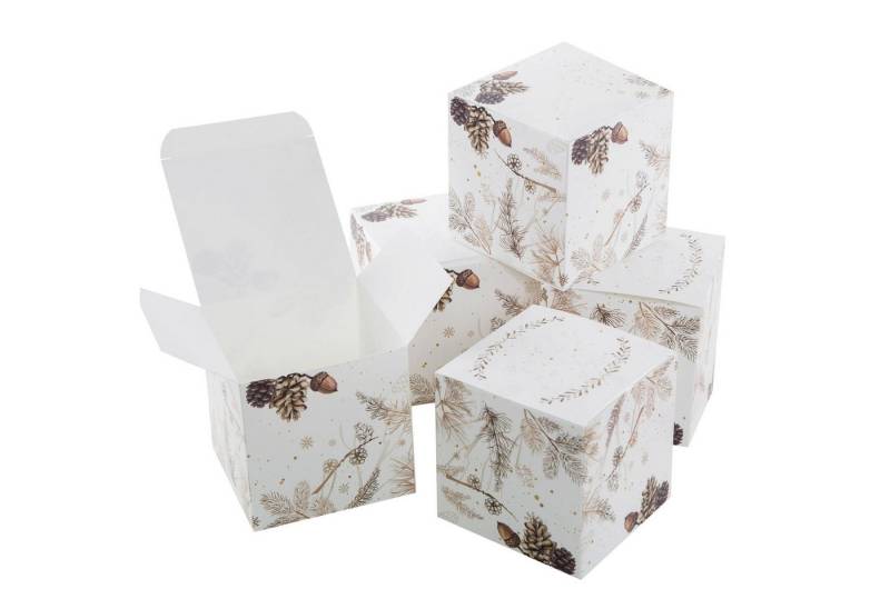 Logbuch-Verlag Dekofigur 25 Weihnachtsschachteln Geschenkbox quadratisch 8 x 8 cm zum Befüllen Logbuch-Verlag Dekofigur 25 Weihnachtsschachteln Geschenkbox quadratisch 8 x 8 cm zum Befüllen von Logbuch-Verlag
