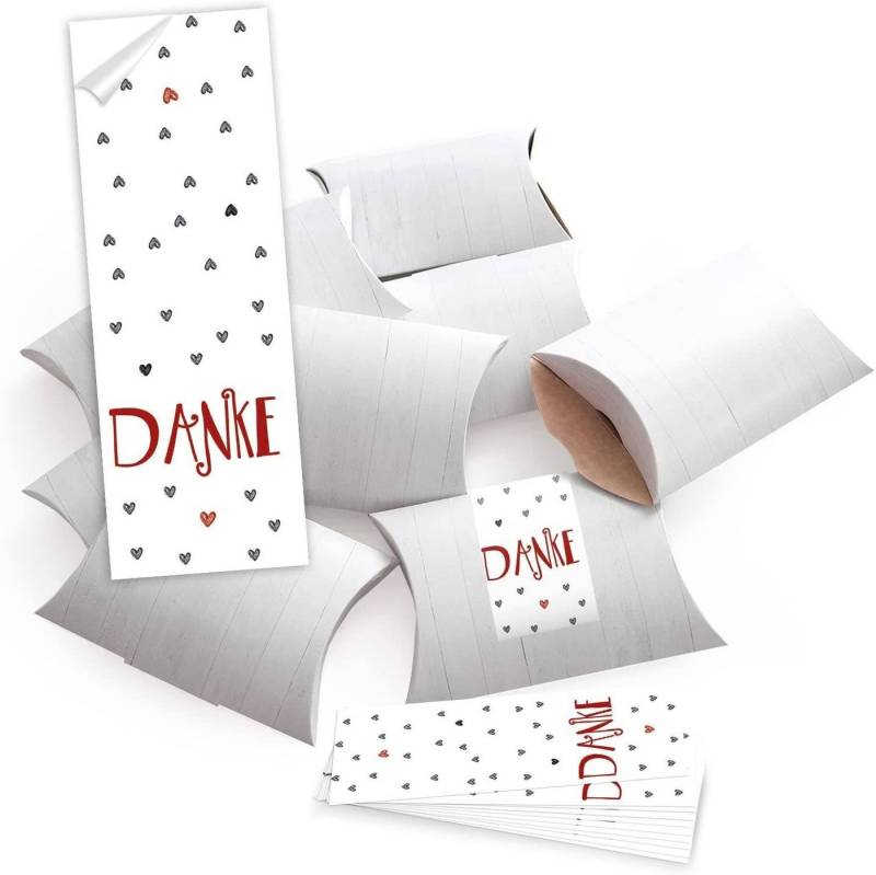 Logbuch-Verlag Geschenkbox 25 kleine weiße Geschenkboxen Geschenkschachteln Holz Optik 14,5 x von Logbuch-Verlag