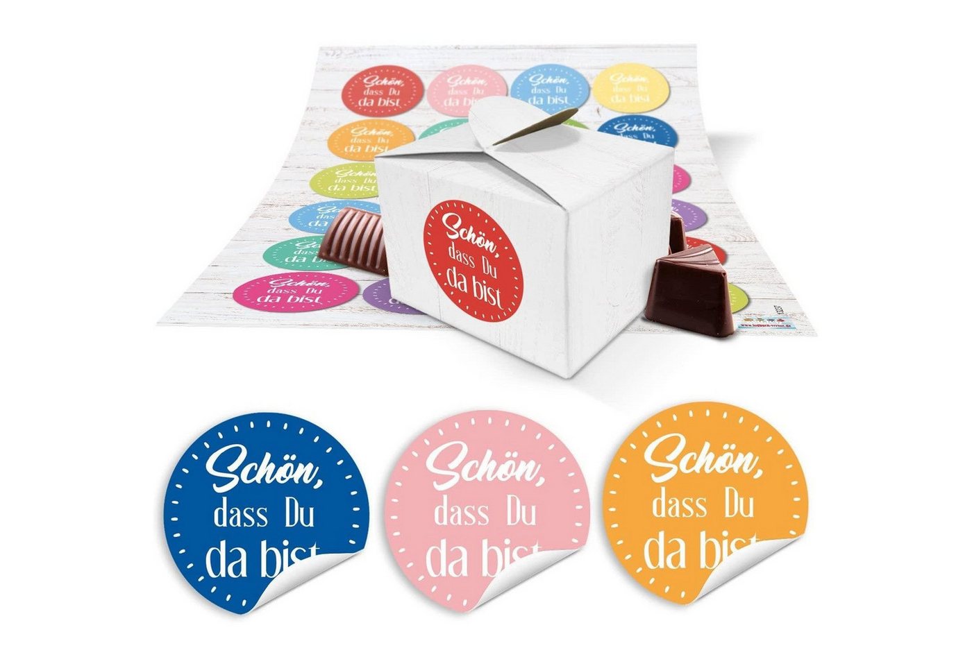 Logbuch-Verlag Geschenkbox 48 kleine weiße Geschenkboxen 8 x 6,5 x 5,5 + 24 runde Aufkleber SCHÖN Logbuch-Verlag Geschenkbox 48 kleine weiße Geschenkboxen 8 x 6,5 x 5,5 + 24 runde Aufkleber SCHÖN von Logbuch-Verlag