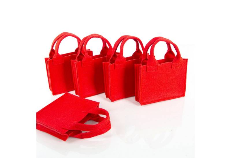 Logbuch-Verlag Geschenkbox 5 kleine Filztaschen rot 15x12cm Geschenktasche Logbuch-Verlag Geschenkbox 5 kleine Filztaschen rot 15x12cm Geschenktasche von Logbuch-Verlag