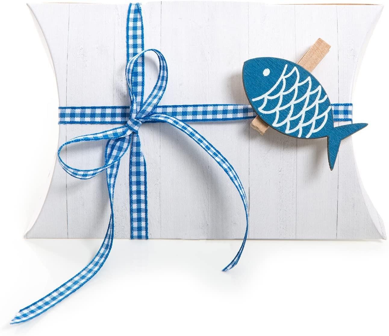 Logbuch-Verlag Geschenkbox 6 Fische blau Verpackung Gastgeschenk Taufe Kommunion Geburtstag weiß Logbuch-Verlag Geschenkbox 6 Fische blau Verpackung Gastgeschenk Taufe Kommunion Geburtstag weiß von Logbuch-Verlag