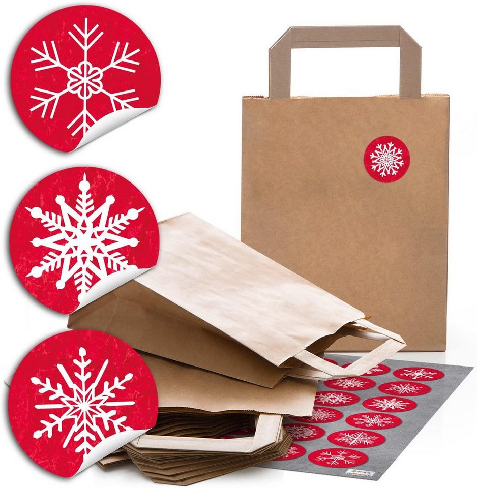 Logbuch-Verlag Geschenkbox Braune weihnachtliche Papiertüten 18 x 8 x 22 cm mit Boden – mit Logbuch-Verlag Geschenkbox Braune weihnachtliche Papiertüten 18 x 8 x 22 cm mit Boden – mit von Logbuch-Verlag