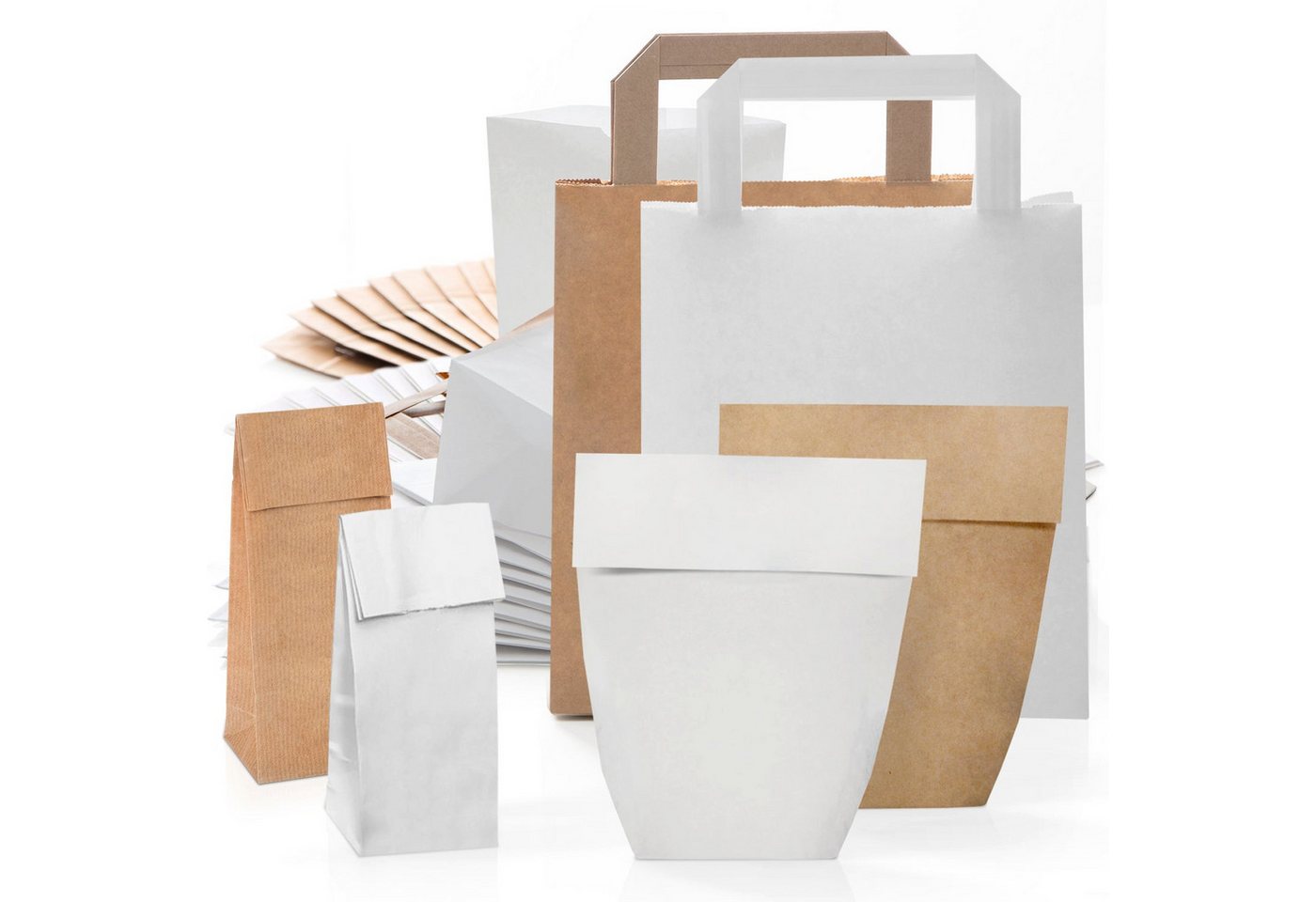 Logbuch-Verlag Geschenkbox Papiertüten Set - 120 gemischte Kraftpapier Tüten in braun & weiß Logbuch-Verlag Geschenkbox Papiertüten Set - 120 gemischte Kraftpapier Tüten in braun & weiß von Logbuch-Verlag