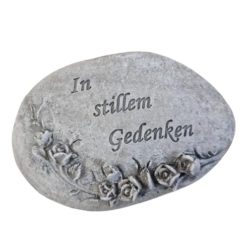 Logbuch-Verlag Grabdeko Gedenkstein „In stillem Gedenken“ grau 11,5x8x3,5 cm aus Polyresin – würdevoller Grabschmuck Logbuch-Verlag Grabdeko Gedenkstein „In stillem Gedenken“ grau 11,5x8x3,5 cm aus Polyresin – würdevoller Grabschmuck von Logbuch-Verlag