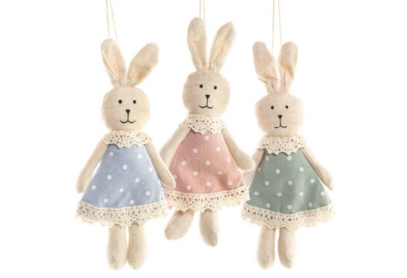 Logbuch-Verlag Dekofigur 6 Stoff Osterhasen - Osterdeko Hasen Vintage Natur 17 cm - Logbuch-Verlag Dekofigur 6 Stoff Osterhasen - Osterdeko Hasen Vintage Natur 17 cm - von Logbuch-Verlag