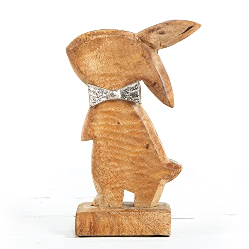 Logbuch-Verlag Hase Holz Figur 23 cm Osterhase Geschenk Deko Holzhase zum Hinstellen von Logbuch-Verlag