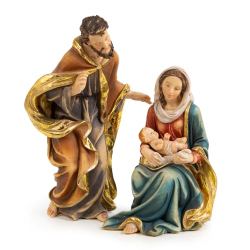 Logbuch-Verlag Heilige Familie Weihnachtskrippe Krippenfiguren Maria Josef Jesukind Krippe zu Weihnachten 18 cm Geschenkidee Frau Logbuch-Verlag Heilige Familie Weihnachtskrippe Krippenfiguren Maria Josef Jesukind Krippe zu Weihnachten 18 cm Geschenkidee Frau von Logbuch-Verlag