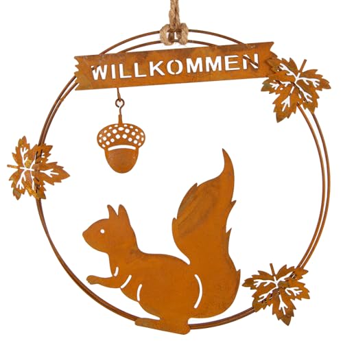 Logbuch-Verlag Herbstlicher Willkommen Türkranz 20 cm Herbstkranz mit Schnur Eichhörnchen zum Aufhängen an die Türe Logbuch-Verlag Herbstlicher Willkommen Türkranz 20 cm Herbstkranz mit Schnur Eichhörnchen zum Aufhängen an die Türe von Logbuch-Verlag