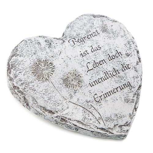Logbuch-Verlag Herz als Grab Deko mit Spruch & Pusteblume 18 x 6,5 cm Grabherz als Grabschmuck Allerheiligen Logbuch-Verlag Herz als Grab Deko mit Spruch & Pusteblume 18 x 6,5 cm Grabherz als Grabschmuck Allerheiligen von Logbuch-Verlag