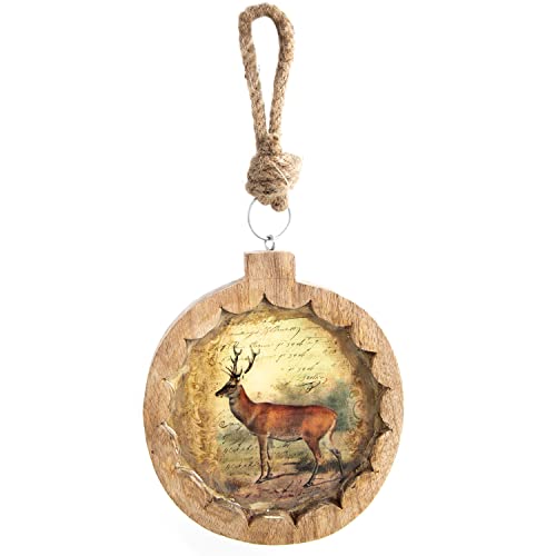 Logbuch-Verlag Weihnachten Hirsch Deko Türkranz 16 cm Wandanhänger Tür Dekoration Jagd Vintage aus Holz Logbuch-Verlag Weihnachten Hirsch Deko Türkranz 16 cm Wandanhänger Tür Dekoration Jagd Vintage aus Holz von Logbuch-Verlag