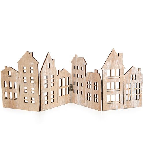 Logbuch-Verlag Häuser Silhouette zum Hinstellen aus Holz 57 x 20 cm Frühling Deko Häuserzeile Hintergrund weihnachtlich Logbuch-Verlag Häuser Silhouette zum Hinstellen aus Holz 57 x 20 cm Frühling Deko Häuserzeile Hintergrund weihnachtlich von Logbuch-Verlag