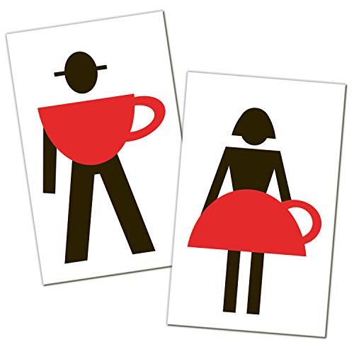 Logbuch-Verlag Mann u. Frau WC-Schild Toilettenschild Türschild Damen Herren selbstklebend Logbuch-Verlag Mann u. Frau WC-Schild Toilettenschild Türschild Damen Herren selbstklebend von Logbuch-Verlag