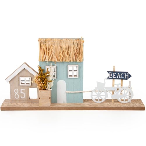 Logbuch-Verlag Maritime Deko Häuserzeile Strandhaus Figur aus Holz tükis braun Beach Stranddeko Urlaub Souvenir 30 x 15 cm Logbuch-Verlag Maritime Deko Häuserzeile Strandhaus Figur aus Holz tükis braun Beach Stranddeko Urlaub Souvenir 30 x 15 cm von Logbuch-Verlag