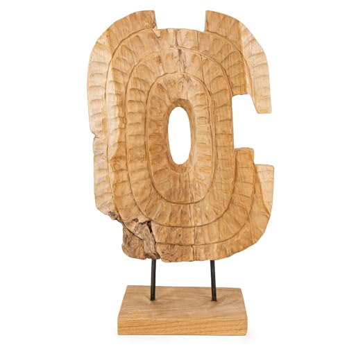 Logbuch-Verlag Moderne Skulptur aus Teakholz Dekoobjekt Dekoration zum Hinstellen Design-Objekt Wohnzimmer Deko 28 x 48 cm Geschenkidee Logbuch-Verlag Moderne Skulptur aus Teakholz Dekoobjekt Dekoration zum Hinstellen Design-Objekt Wohnzimmer Deko 28 x 48 cm Geschenkidee von Logbuch-Verlag