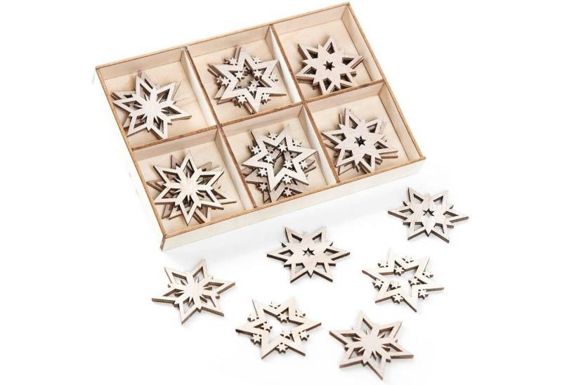 Logbuch-Verlag Dekofigur Holzsterne natur braun, 24 Stück, 4,3 cm, Streudeko und Tischdeko Logbuch-Verlag Dekofigur Holzsterne natur braun, 24 Stück, 4,3 cm, Streudeko und Tischdeko von Logbuch-Verlag