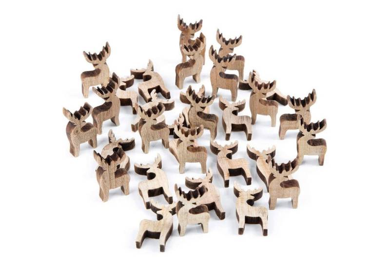 Logbuch-Verlag Dekofigur 32 Mini Rentiere aus Holz natur braun 4 cm - Vintage Streudeko Logbuch-Verlag Dekofigur 32 Mini Rentiere aus Holz natur braun 4 cm - Vintage Streudeko von Logbuch-Verlag